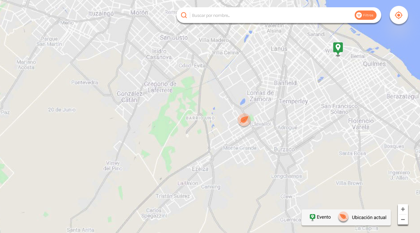 mapa de paradas